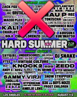 Hard Summer 2026 SUNDAY GA wristband