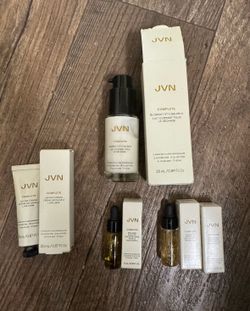 New. JVN hair care kit.   BLOWOUT STYLING MILK.  AIR DRY CREAM.  PRE-WASH SCALP OIL.  2 NOURISHING SHINE DROPS.