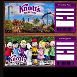 Knotts Berry Farm Tickets 