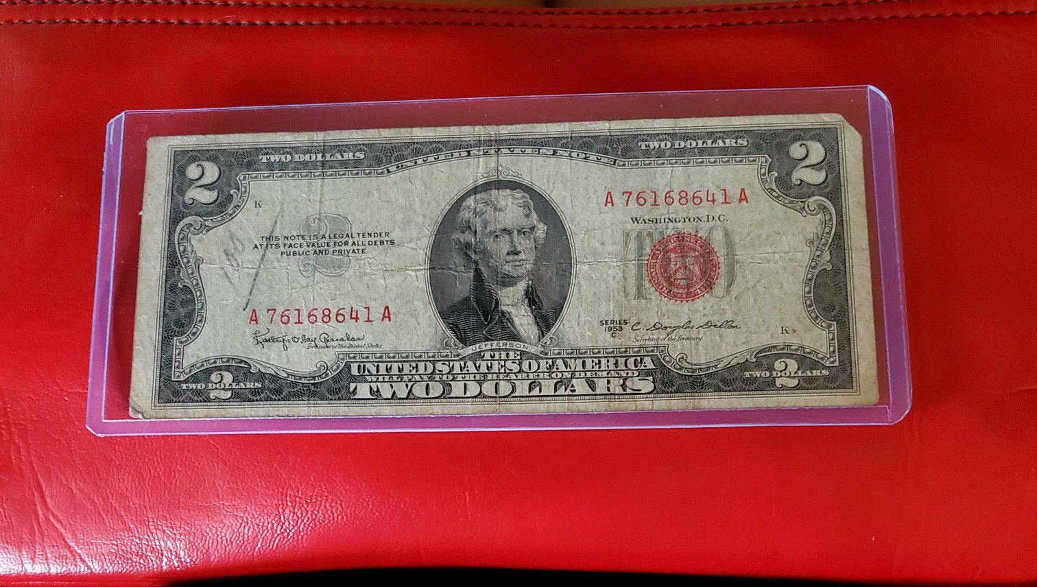 1953-C $2 Red Seal Note
