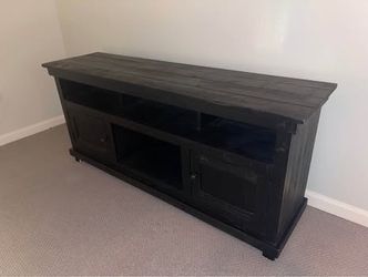 Black Wood TV Console – Clean & Classic Look