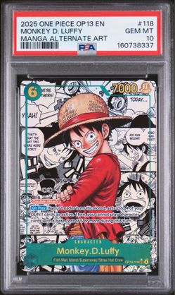 Luffy Manga PSA 10 FS/FT%