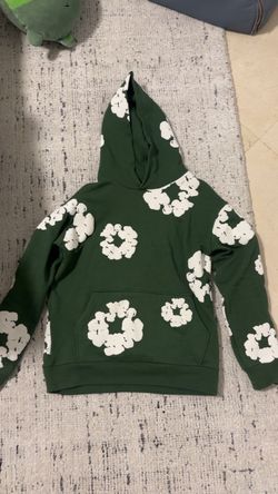 Green denim tears hoodie size S