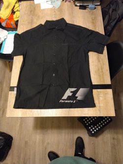 2008 Singapore Grand Prix Formula 1 Crew Button Up Shirt Short Sleeve