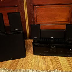 Yamaha 5.1 AVR + satellite speaker set