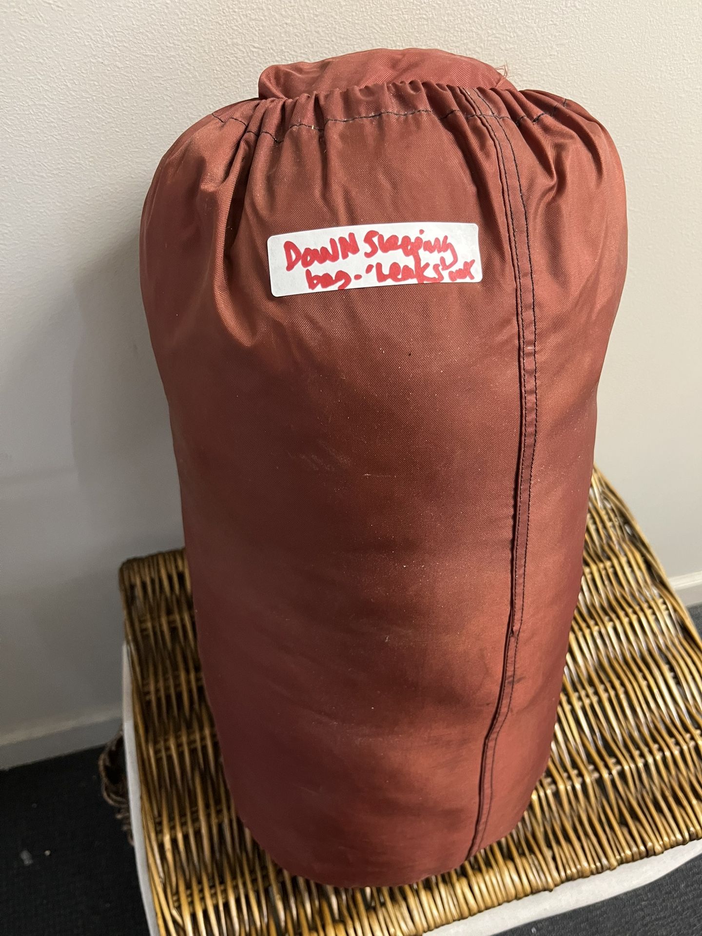 Used Military Grade Down Sleeping Bag: real goose down,