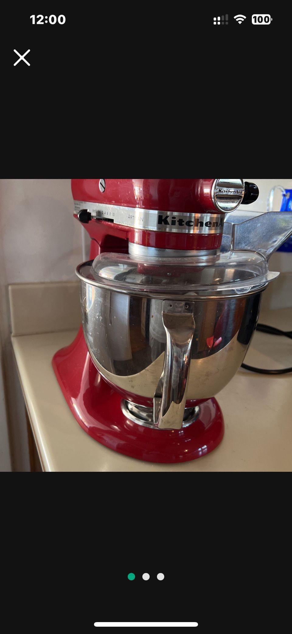 Artisan Kitchenaid Mixer