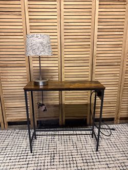 Small console table with outlets