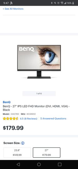 BenQ GL2480 LED gaming monitor ,