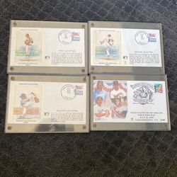 Nolan Ryan Envelopes In Display Case