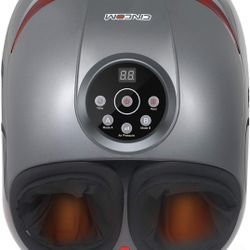 CINCOM Foot Massager with Heat & Air Compression for Foot Deep Shiatsu Kneading Massage with 3 Intensities 2 Modes Auto-Off Timer for Relax