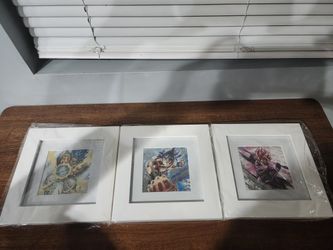 Lot Of (3) 6x6 Custom Wood Photo Frames (DBZ Super)