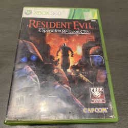 Resident evil operation racoon city for xbox 360