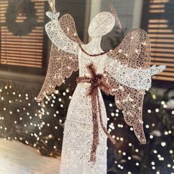 HUGE Holiday Living Guardian Angel Sculpture  Incandescent Lights Christmas yard