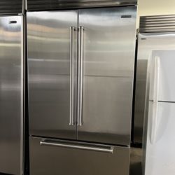 Sub Zero 42”Wide Stainless Steel Built In French Style Refrigerator 