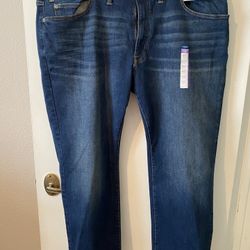 NWT Arizona Jeans Company MEN’S,48 x29 Athletic taper,Advance Flex 360 degrees