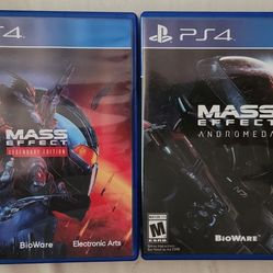 Mass Effect Legendary Edition And Mass Effect Andromeda PS4