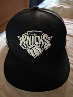 Knicks snapback hat with champions patch