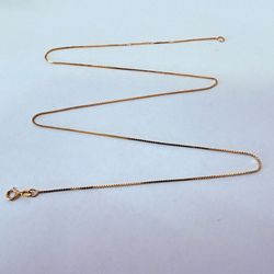 14K Gold Box Chain