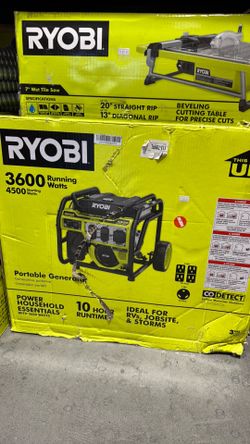 Ryobi 3600 running watt gas generator
