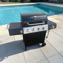 Delivery Available! Grill Boss 4-Burner Propane Gas Grill BBQ with Side Burner! Works great! Does not include propane tank.