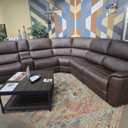 Flexsteel 6 Piece Sectional Reclining Sofa