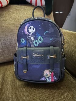Nightmare Before Christmas 11" Vegan Leather Fashion Mini Backpack