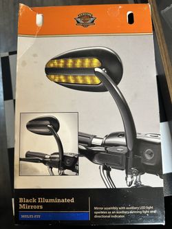 Black Lighted Mirrors Kit 