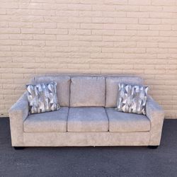 Beige Sleeper Sofa Couch 