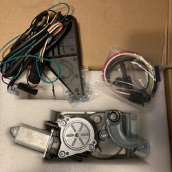 RV Step Motor Conversion Kit with “A” Linkage Gearbox Compatible with Kwikee 22 23 28A 30 32 33 34 35 36 38 40 Series Steps, Replace 45 379