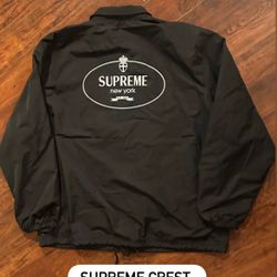Supreme Crest Coaches Jacket Worn Once Size XXL