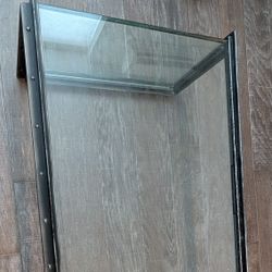 RH Metal and Glass Coffee Table 