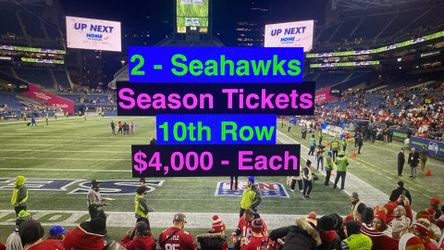 Seahawks Season Tickets Patriots Chiefs Bears Rams