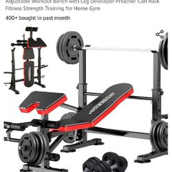 Brand New Weight Bench And Punching Bag