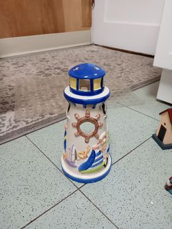 Lighthouse candle holder
