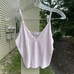 V-Neck Crop Top Purple