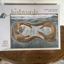 NEW 1000pc Lost Words Otters Puzzle 