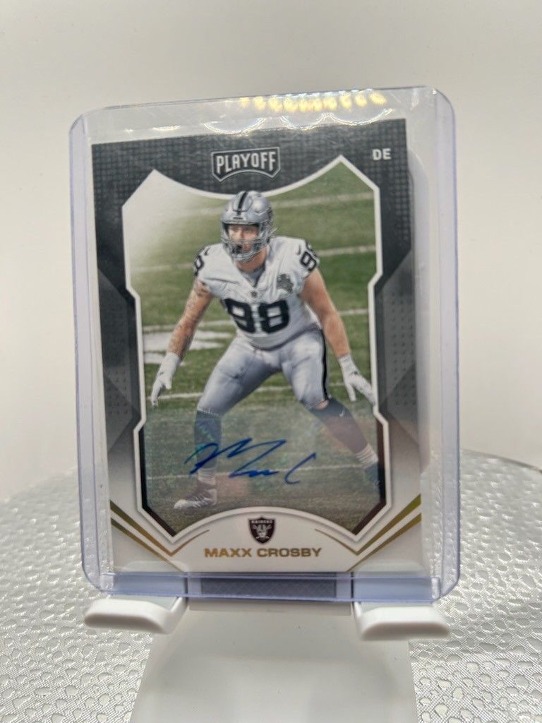 2021 Playoff Maxx Crosby Auto Raiders