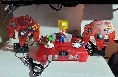 Clear Red Nintendo 64