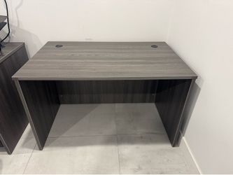 Commercial Office Furniture Set – 2 Executive Desks & Matching Bookcase with Locking Storage
