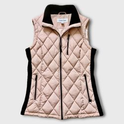 Calvin Klein Women's Pink Quilted Vest