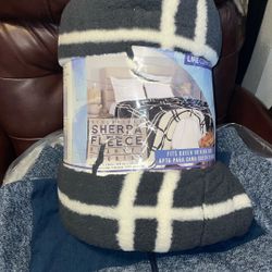 Reversible Sherpa Fleece Blanket!!