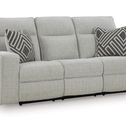 Jasperson Next-Gen Nuvella™ Performance Fabric Dual Power Reclining Sofa