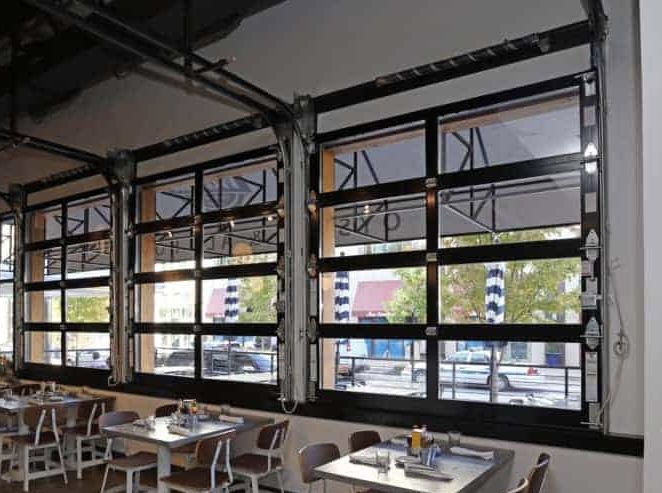 MODERN GLASS GARAGE DOORS!