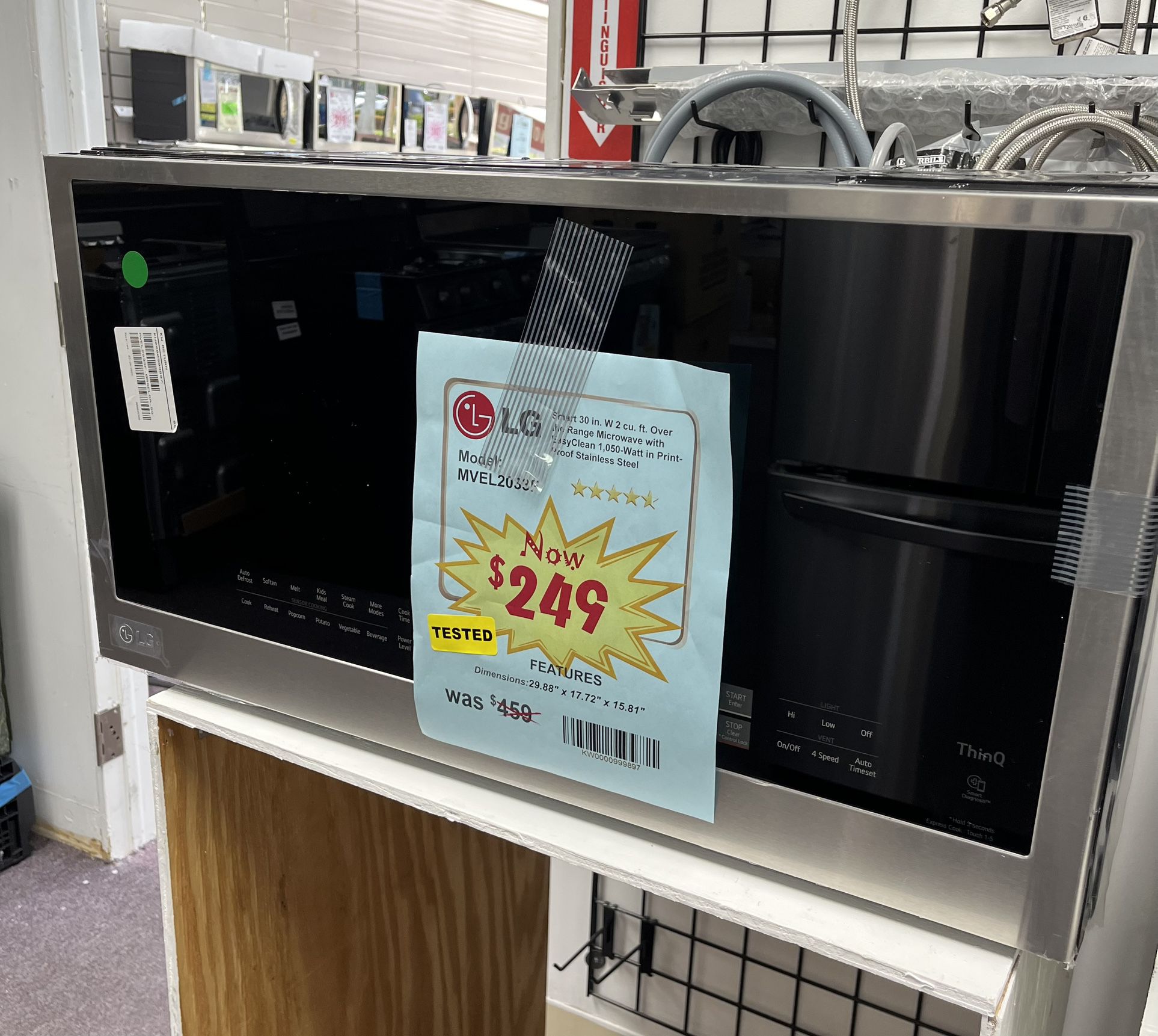 Microwave-LG Open Box New Microwave With 1 Year Warranty 