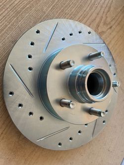 Mazda B2500 2001 RWD Front Drill Slot Rotors Ceramic Brake Pads 