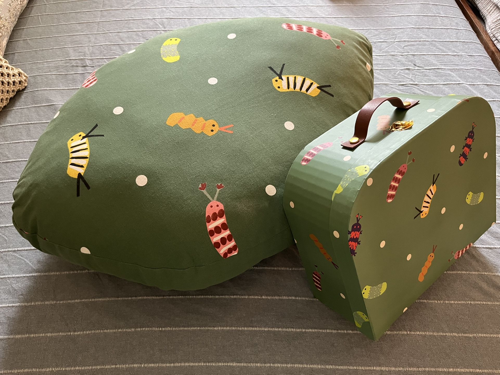 Floor Pillow & Suitcase Set