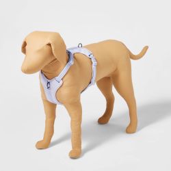 New Size Large - Keep your pet safe while walking during low light conditions with this Reflective + Comfort Adjustable Dog Harness from Boots & Barkl