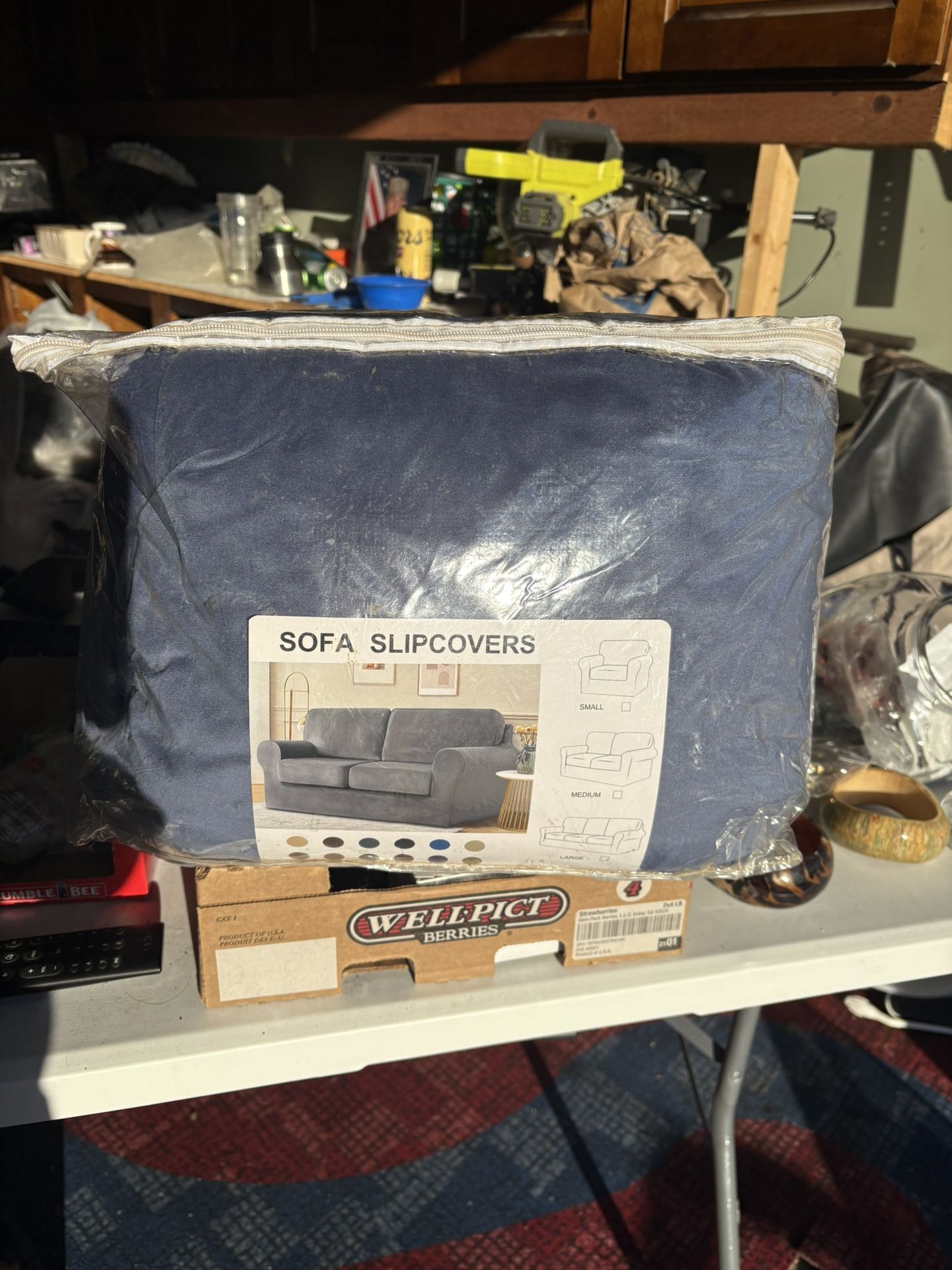 Couch cover slip cover