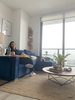 Modern corner wall decor/shelf - light wooden color